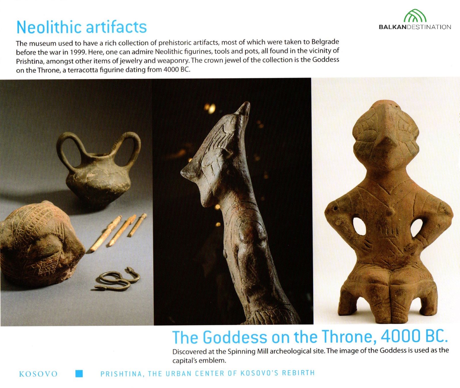 balkandestination neolithic artifacts pristina kosovo