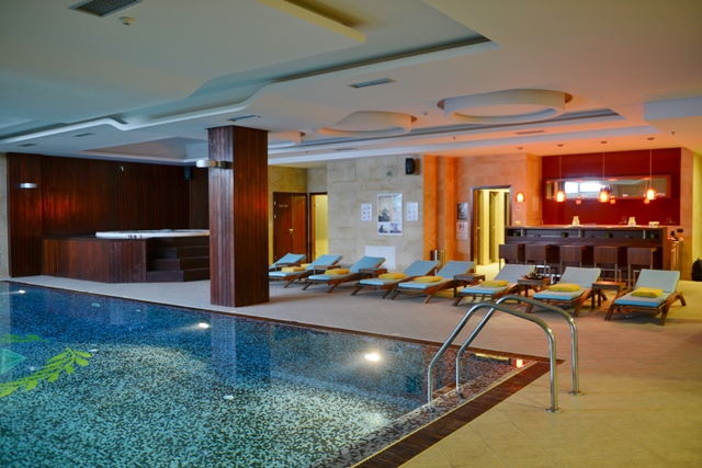 Emerald Pristina Kosovo SPA interior pool view 2